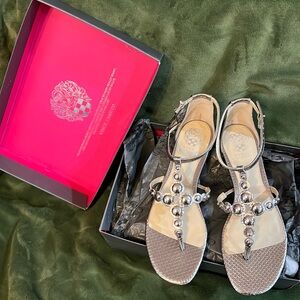 Brand New Vince Camuto Valia sandal in Aluminum - size 8 1/2M